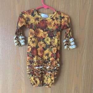 Floral Ruffle Kids One Piece